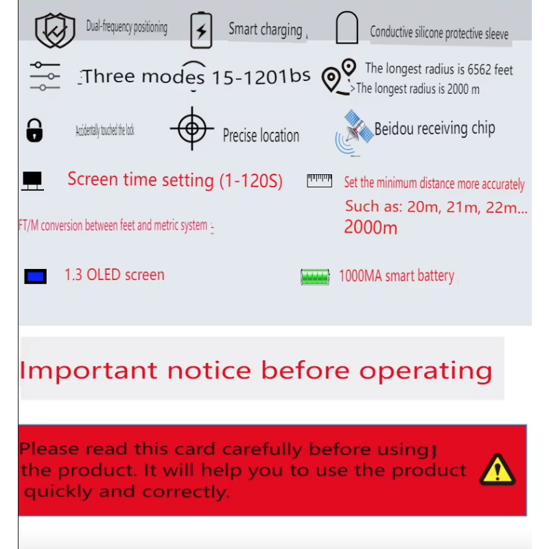 System Bezprzewodowego Ogrodzenia GPS dla Psów z Obrożą OLED i Automatyczną Kontrolą Szczekania  Duży Zasięg