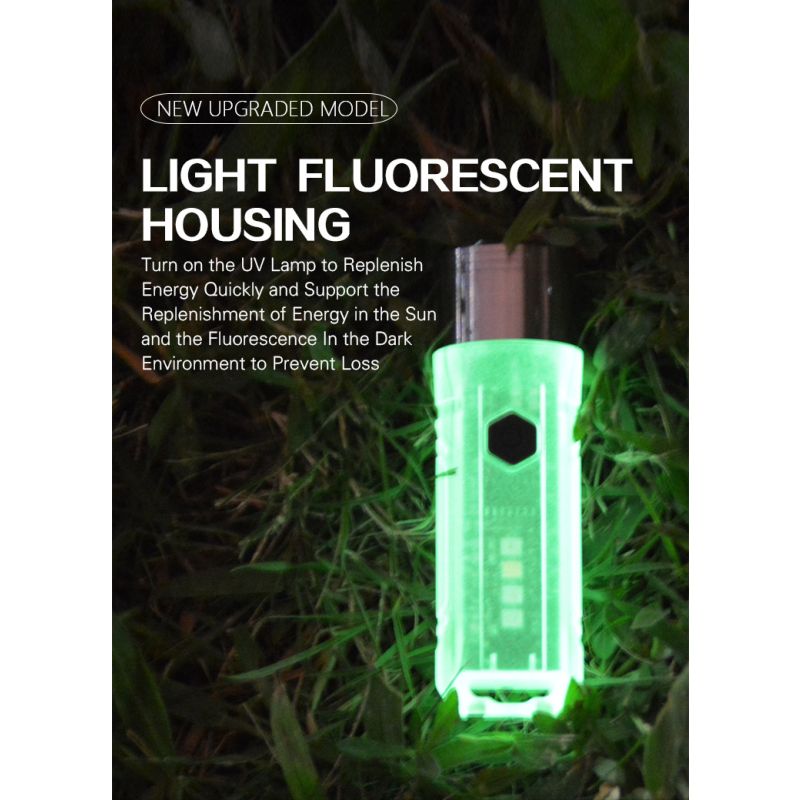 GT13 TIKI Mini Brelok do Kluczy Oświetlenie Przenośne 1000 Lumenów Światło UV Na Zewnątrz Latarka 62g