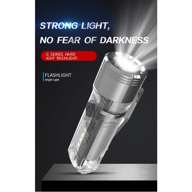 GT13 TIKI Mini Brelok do Kluczy Oświetlenie Przenośne 1000 Lumenów Światło UV Na Zewnątrz Latarka 62g