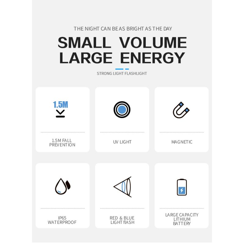 GT13 TIKI Mini Brelok do Kluczy Oświetlenie Przenośne 1000 Lumenów Światło UV Na Zewnątrz Latarka 62g