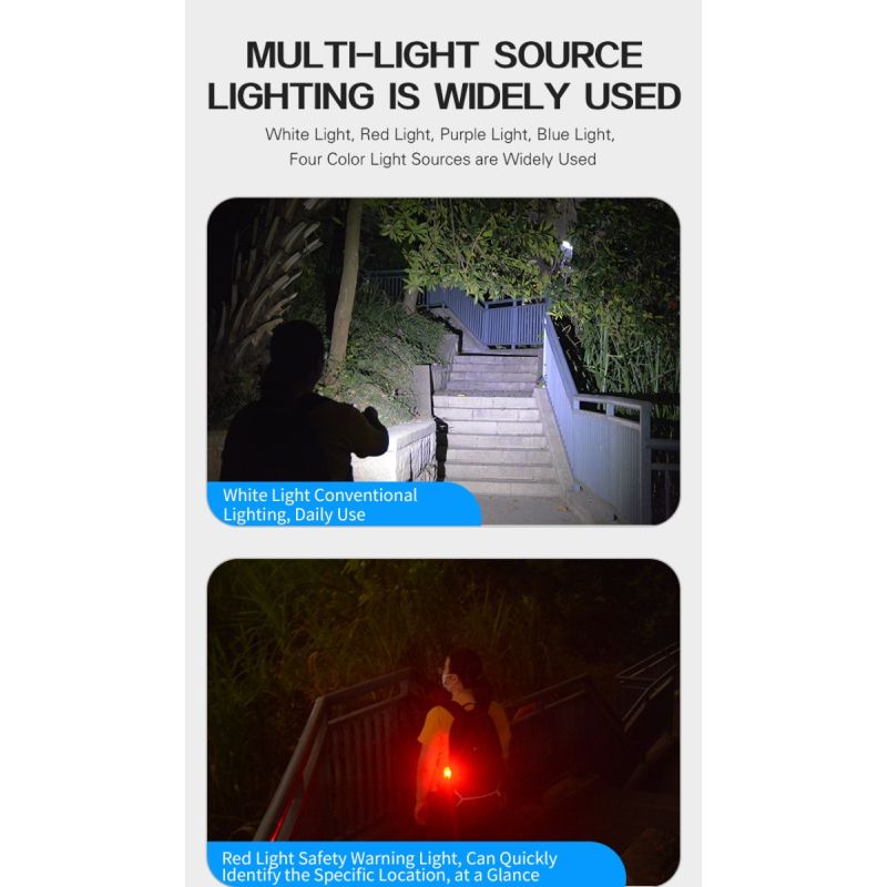 GT13 TIKI Mini Brelok do Kluczy Oświetlenie Przenośne 1000 Lumenów Światło UV Na Zewnątrz Latarka 62g