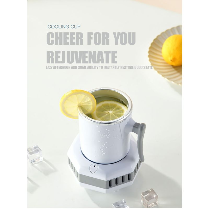 Nowoczesna przenośna lodówka elektryczna do błyskawicznego chłodzenia szybkie obniżenie temperatury napojów