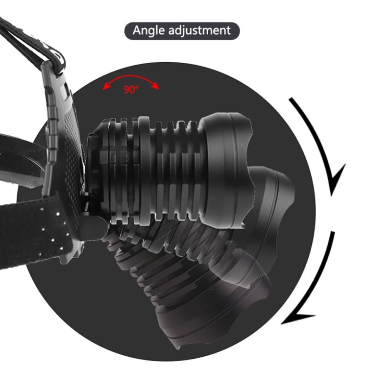 Latarka czołowa Najpotężniejszy XHP70 8000LM ładowanie USB wodoodporna konstrukcja różne tryby na kemping