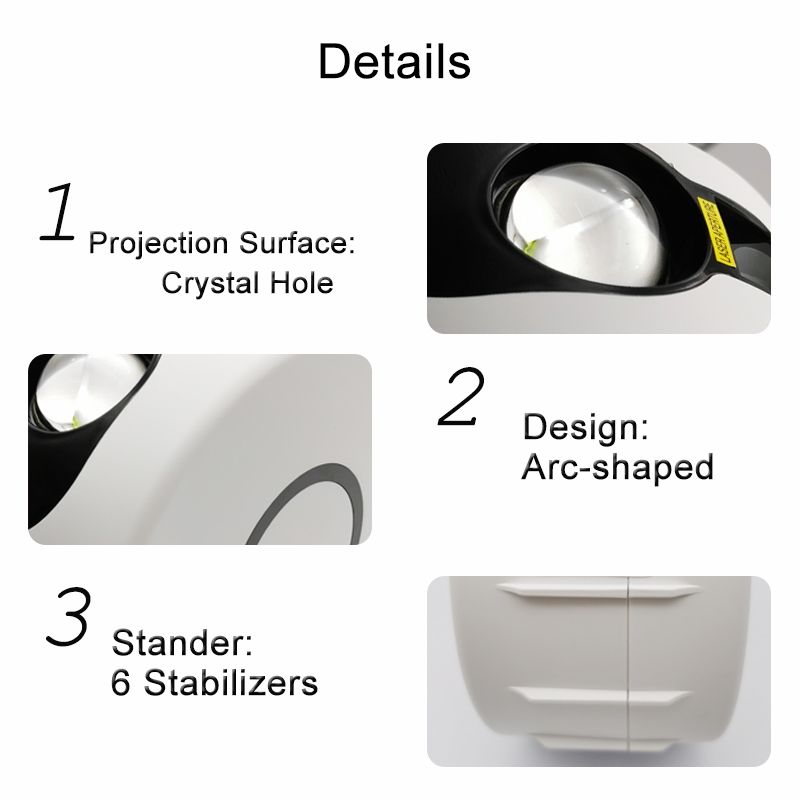 Projektor nieba gwiaździstego 7 kolorów 360 stopni lampa nocna magiczna atmosfera prezent dla dzieci