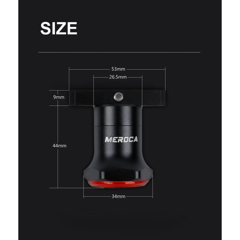 Inteligentne światło tylne rowerowe z auto start stop i ładowaniem USB wodoodporne IPX6 LED oświetlenie