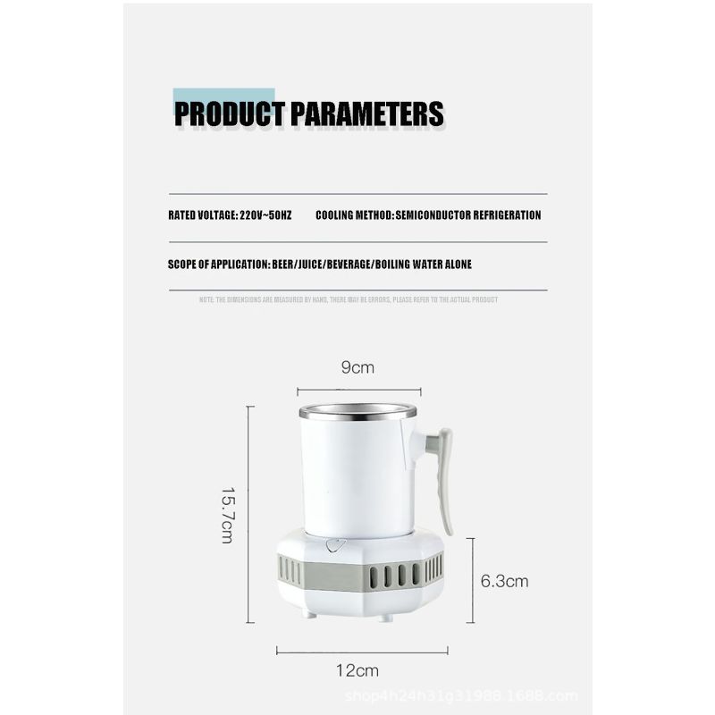 Nowoczesna przenośna lodówka elektryczna do błyskawicznego chłodzenia szybkie obniżenie temperatury napojów