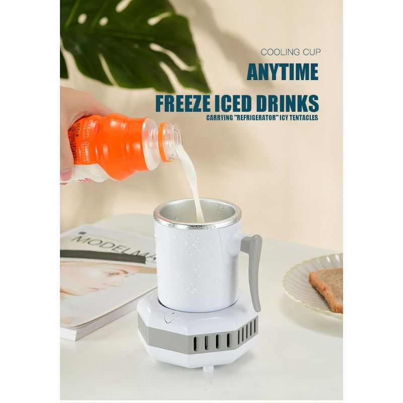 Nowoczesna przenośna lodówka elektryczna do błyskawicznego chłodzenia szybkie obniżenie temperatury napojów