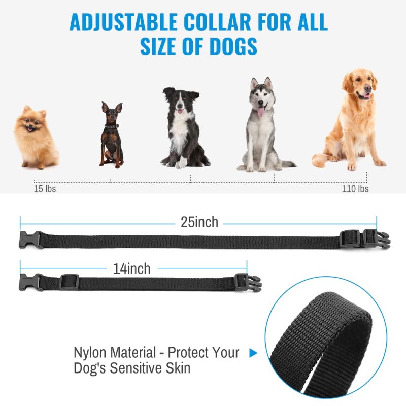 Nowa wodoodporna obroża Petrainer 998D z pilotem LCD dla małych i dużych psów zasięg 300 metrów