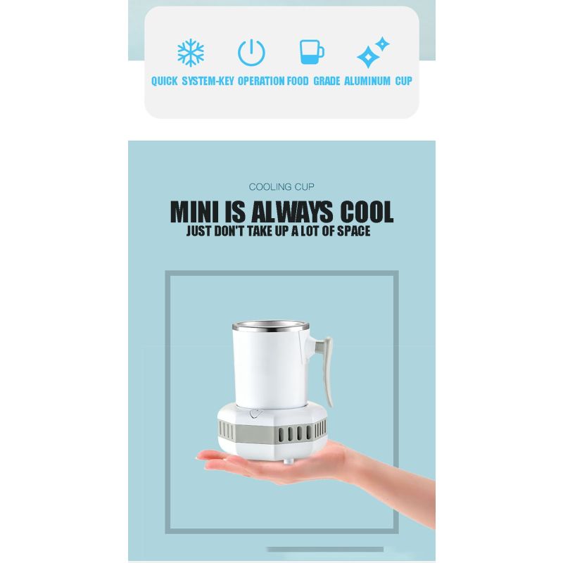 Nowoczesna przenośna lodówka elektryczna do błyskawicznego chłodzenia szybkie obniżenie temperatury napojów