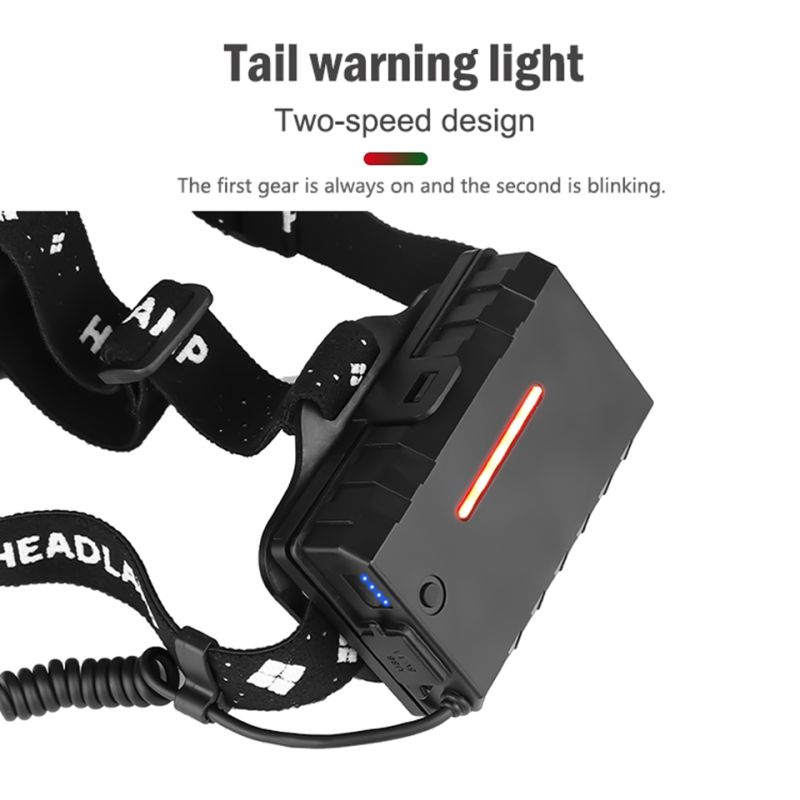 Latarka czołowa Najpotężniejszy XHP70 8000LM ładowanie USB wodoodporna konstrukcja różne tryby na kemping