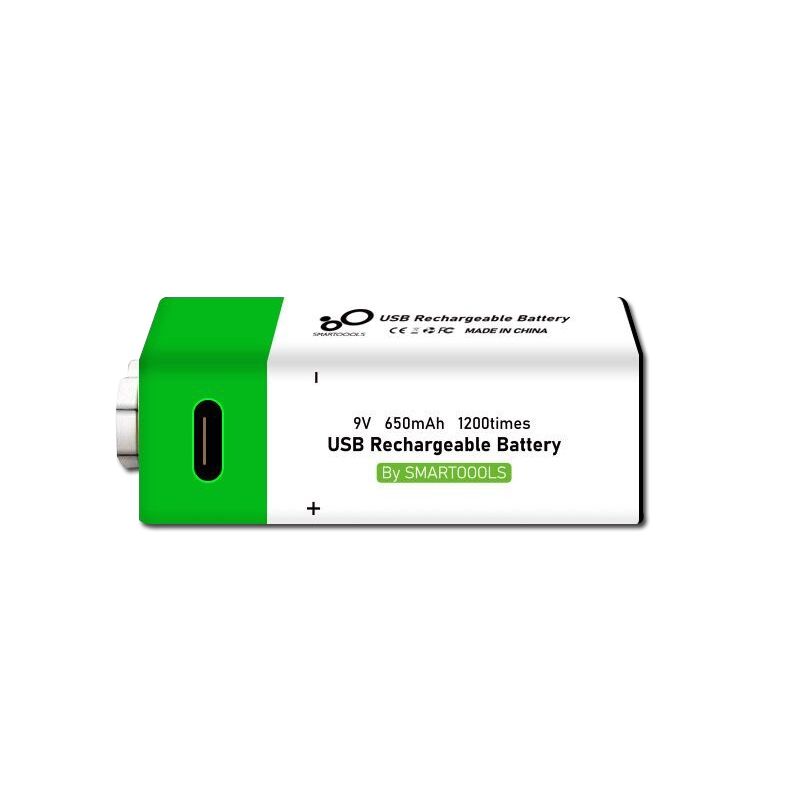 9V 6F22 650mAh bateria LI-ION do multimetru i zabawek ekologiczna bateria z ładowaniem USB szeroka kompatybilność