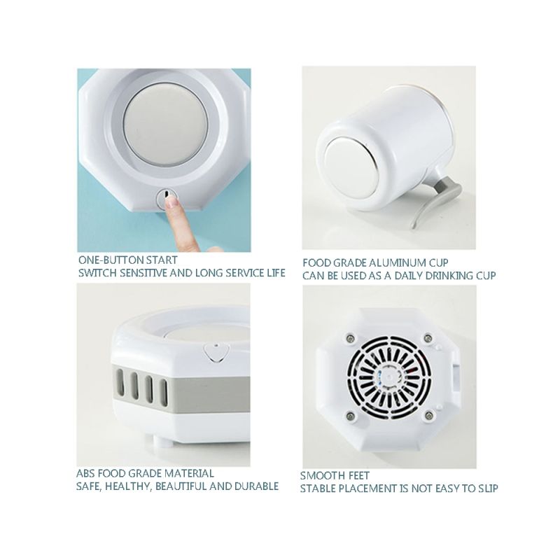 Nowoczesna przenośna lodówka elektryczna do błyskawicznego chłodzenia szybkie obniżenie temperatury napojów