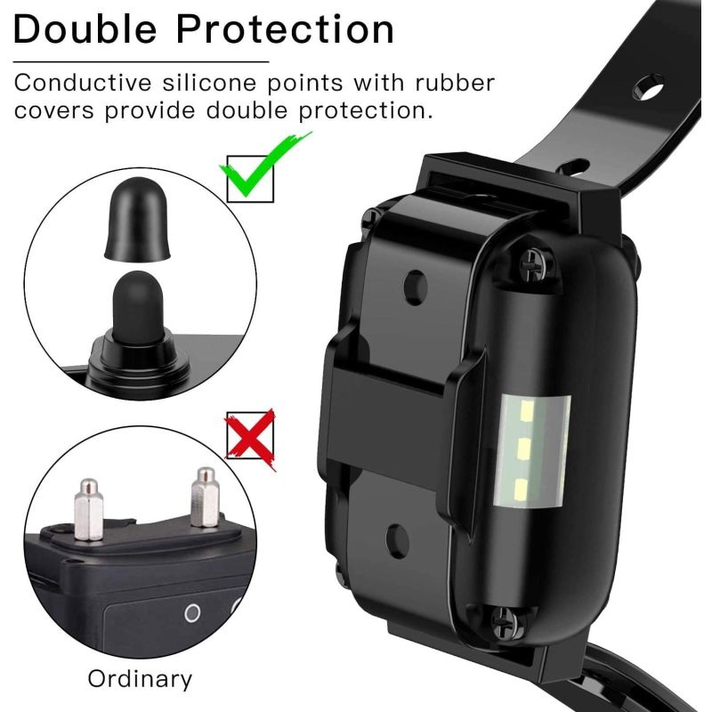 Obroża elektryczna dla psa z pilotem szkoleniowa akumulatorowa wodoodporna LCD dla wszystkich rozmiarów psa