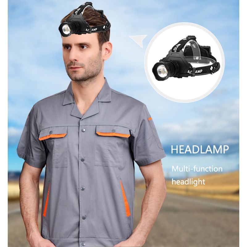 Latarka czołowa Najpotężniejszy XHP70 8000LM ładowanie USB wodoodporna konstrukcja różne tryby na kemping