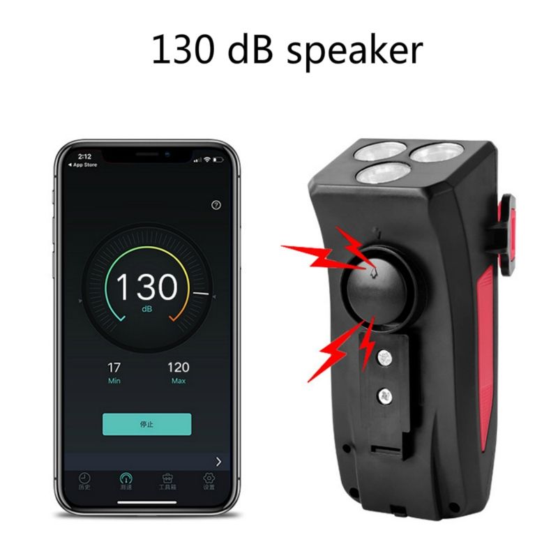 Światło Rowerowe 4 w 1 Jasność 800 Lumenów Uchwyt na Telefon Akcesoria do Rowerów Miejskich i Górskich