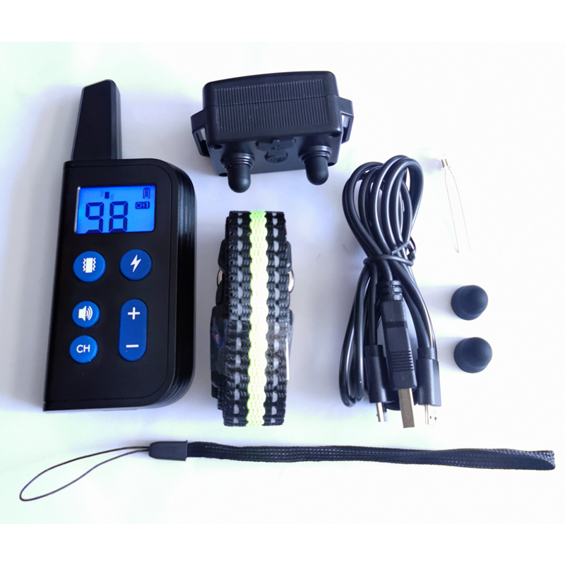 Obroża elektryczna dla psa 1000m zasięg wodoodporna z wyświetlaczem LCD idealna do szkolenie psów na zewnątrz