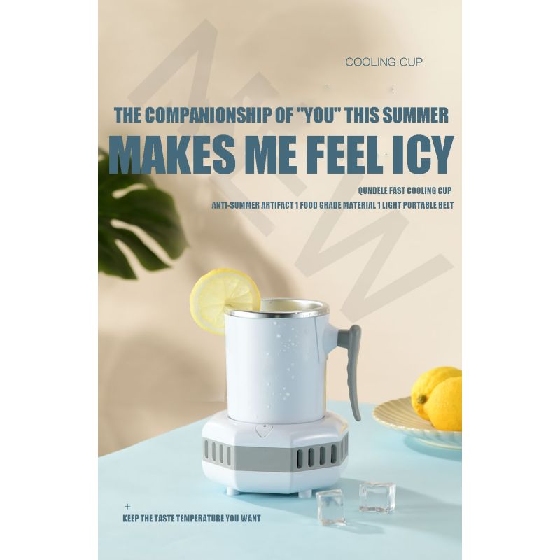 Nowoczesna przenośna lodówka elektryczna do błyskawicznego chłodzenia szybkie obniżenie temperatury napojów