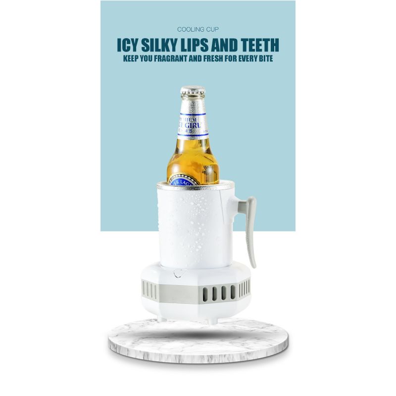 Nowoczesna przenośna lodówka elektryczna do błyskawicznego chłodzenia szybkie obniżenie temperatury napojów