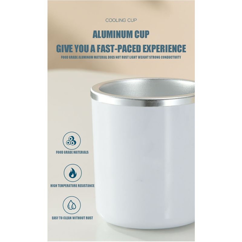 Nowoczesna przenośna lodówka elektryczna do błyskawicznego chłodzenia szybkie obniżenie temperatury napojów