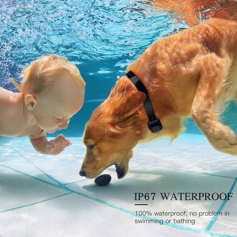 Obroża elektryczna dla psa z pilotem szkoleniowa akumulatorowa wodoodporna LCD dla wszystkich rozmiarów psa