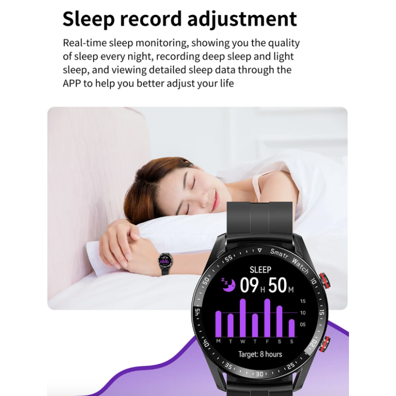 Zegarek HW20 ECG+PPG Bluetooth Smartwatch z Rozmowami – Mierzy EKG i Ciśnienie Krwi, Wodoodporny IP67