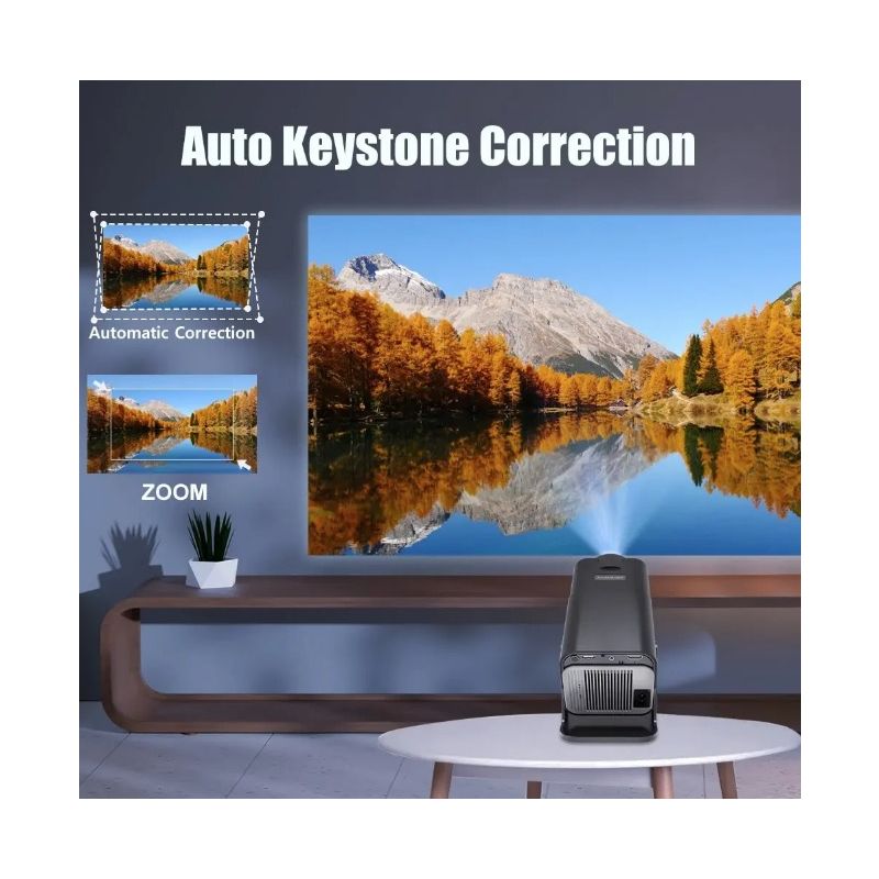 Przenośny Projektor HY320 Android 11 Dual Wifi6 390 ANSI lumenów Kino Ogrodowe i Rozrywka Domowa 4K