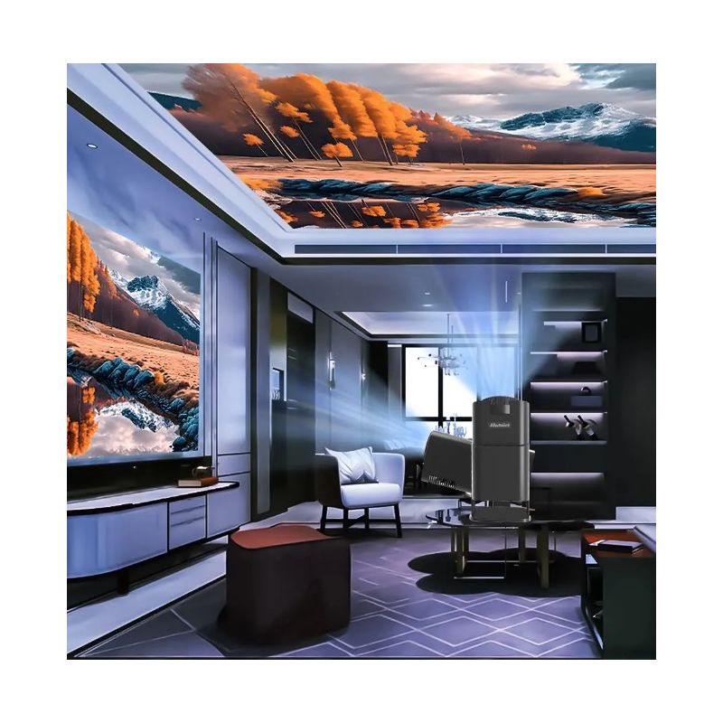 Przenośny Projektor HY320 Android 11 Dual Wifi6 390 ANSI lumenów Kino Ogrodowe i Rozrywka Domowa 4K