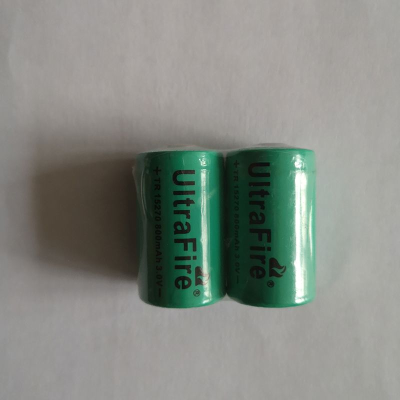 Ekologiczna bateria litowo-jonowa UltraFire TR 15270 800mAh 3.0V energooszczędność kompaktowa przenośna