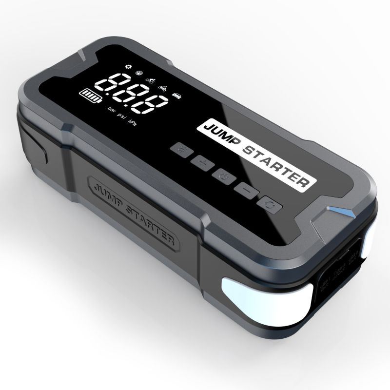 Przenośna ładowarka Power Bank 8000 mAh z funkcją rozruchu awaryjnego i inflacji do samochodów i piłek