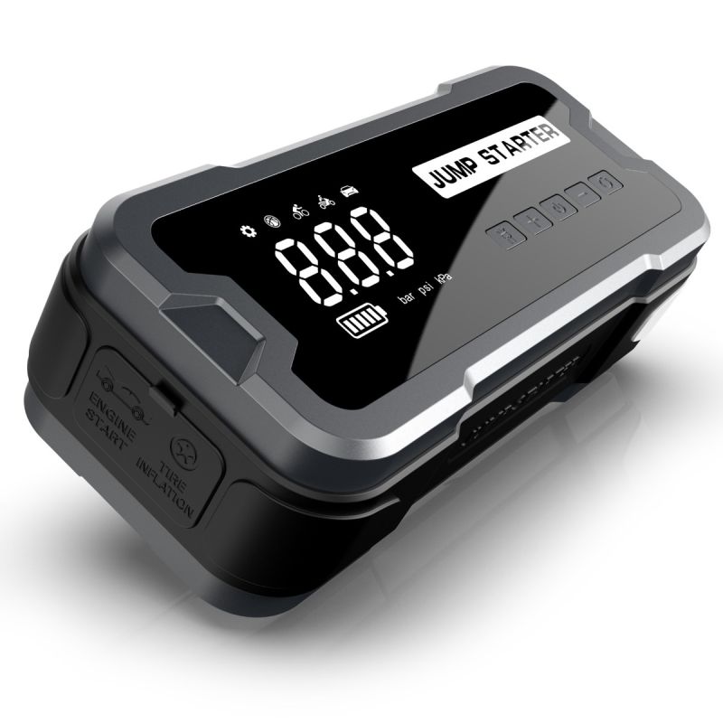 Przenośna ładowarka Power Bank 8000 mAh z funkcją rozruchu awaryjnego i inflacji do samochodów i piłek