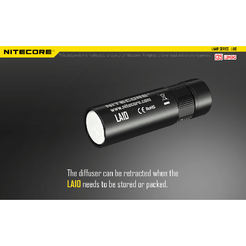 Nitecore LA10 mini EDC latarka o jasności 135 lumenów kompaktowa i lekka na codzienne użytkowanie AA LED