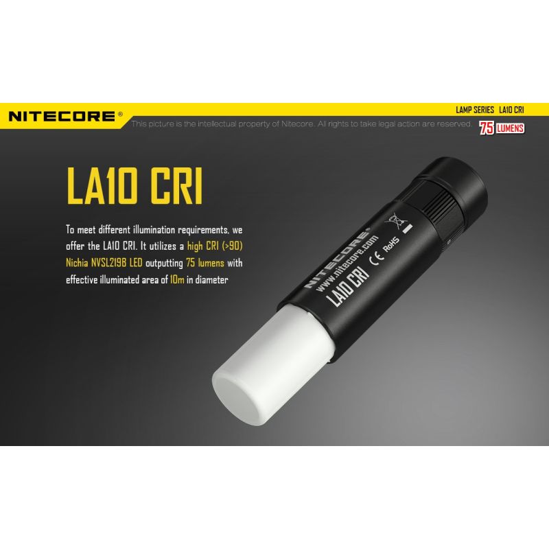 Nitecore LA10 mini EDC latarka o jasności 135 lumenów kompaktowa i lekka na codzienne użytkowanie AA LED