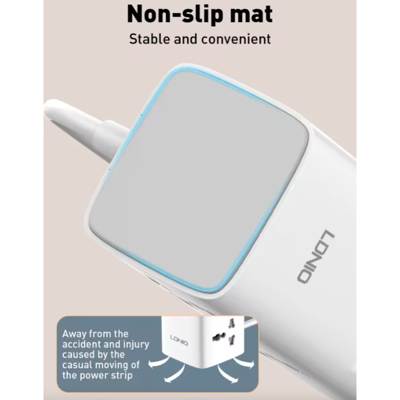 LDNIO Tower Cube Ładowarka 70W USB-C, Wielogniazdowa Listwa Zasilająca Ochrona Przepięciowa Uniw. Gniazda UK/US/EU