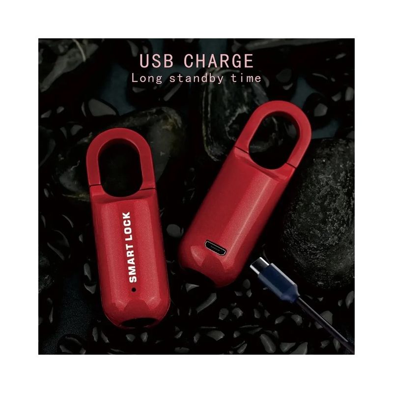 Mini kłódka na odcisk palca USB bezkluczykowy zamek elektroniczny Bezpieczeństwo podróży z nowoczesnym designem