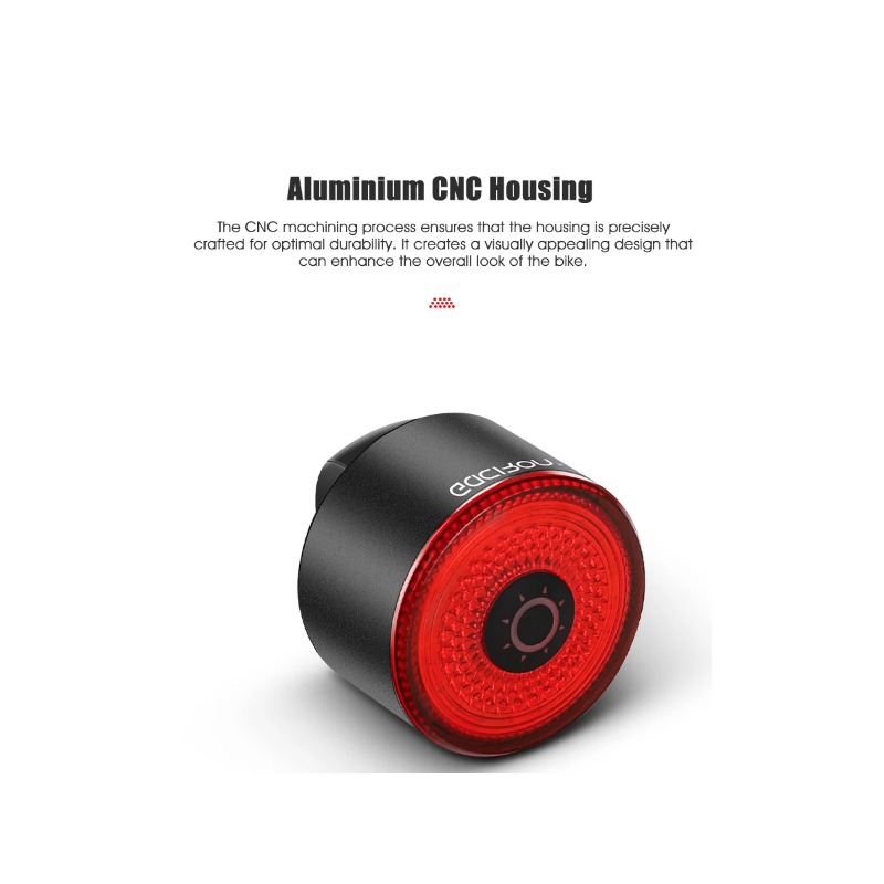 Gaciron LOOP-100 magnetyczne tylne światło LED z czujnikiem hamulca dla bezpieczeństwa rowerowego