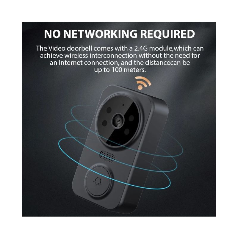 Bezprzewodowy dzwonek wideo M12 4.3'' IPS wyraźny obraz łatwa instalacja ochrona prywatności bezpieczeństwo domu