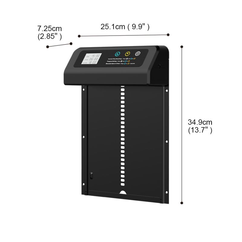 Automatyczny mechanizm otwierania drzwi kurnika z zegarem i aluminiowe akcesoria kurnikowe trwała konstrukcja