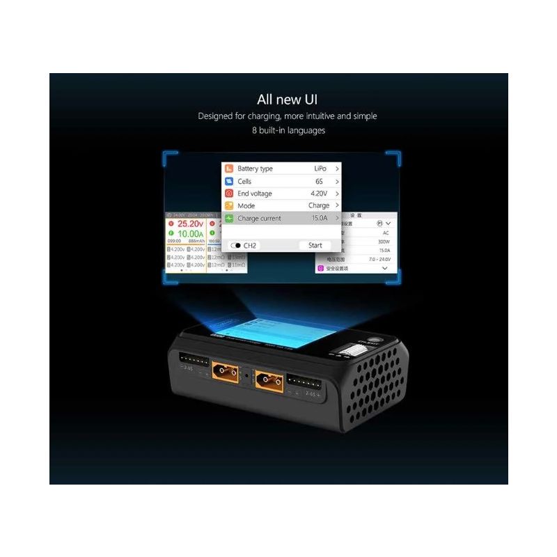 ToolkitRC M6D 500W 15A DC MINI ładowarka RC szybkie ładowanie LiPo LiHV LiFe NiMh kompaktowy design transport