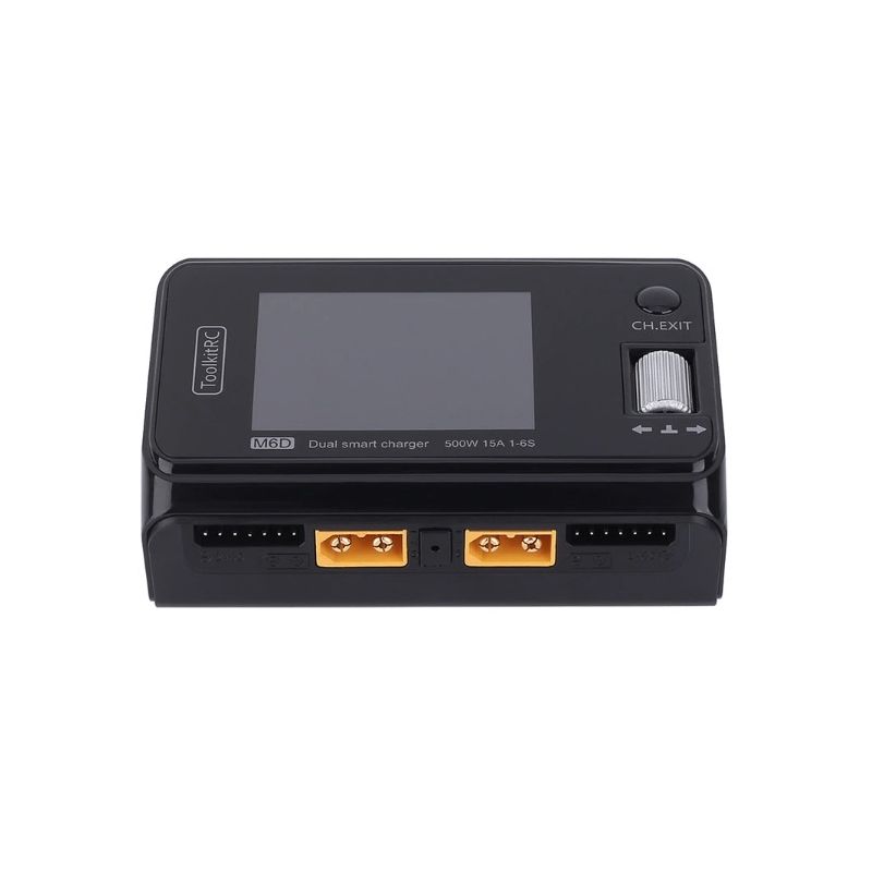ToolkitRC M6D 500W 15A DC MINI ładowarka RC szybkie ładowanie LiPo LiHV LiFe NiMh kompaktowy design transport