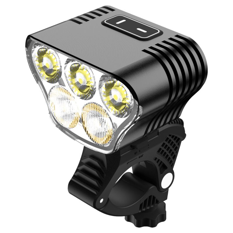 Lampka rowerowa Mangeleyes M5 5000 lumenów USB wodoodporność do jazdy nocnej i outdoorowych przygód MTB