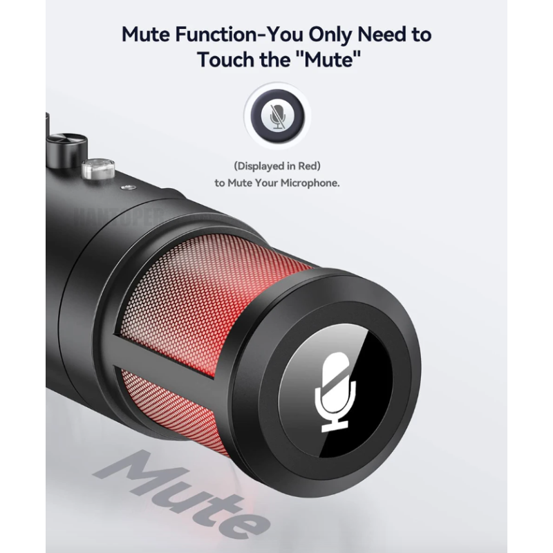 MU900PRO RGB USB Mikrofon do streamingu dynamiczne światło RGB kardioidalny wzór odbioru wysoka jakość dźwięku