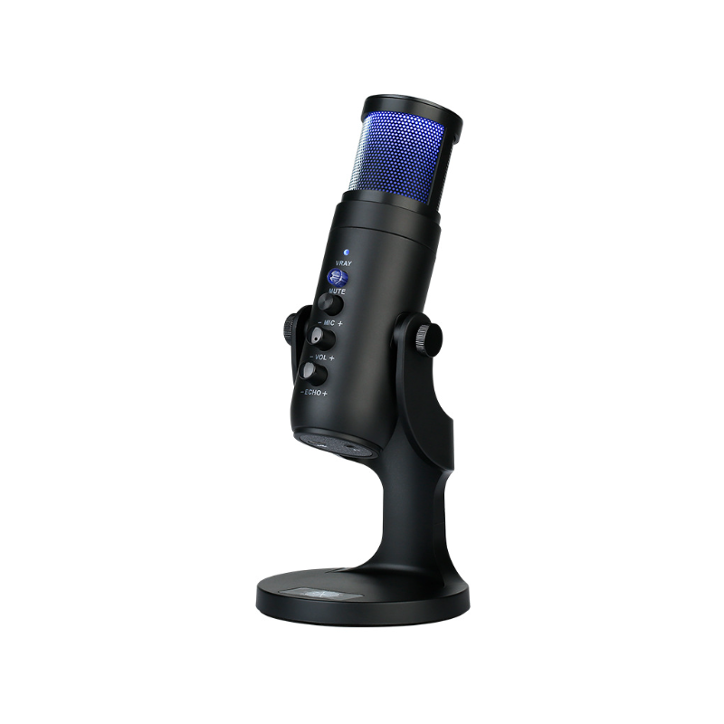 MU900PRO RGB USB Mikrofon do streamingu dynamiczne światło RGB kardioidalny wzór odbioru wysoka jakość dźwięku