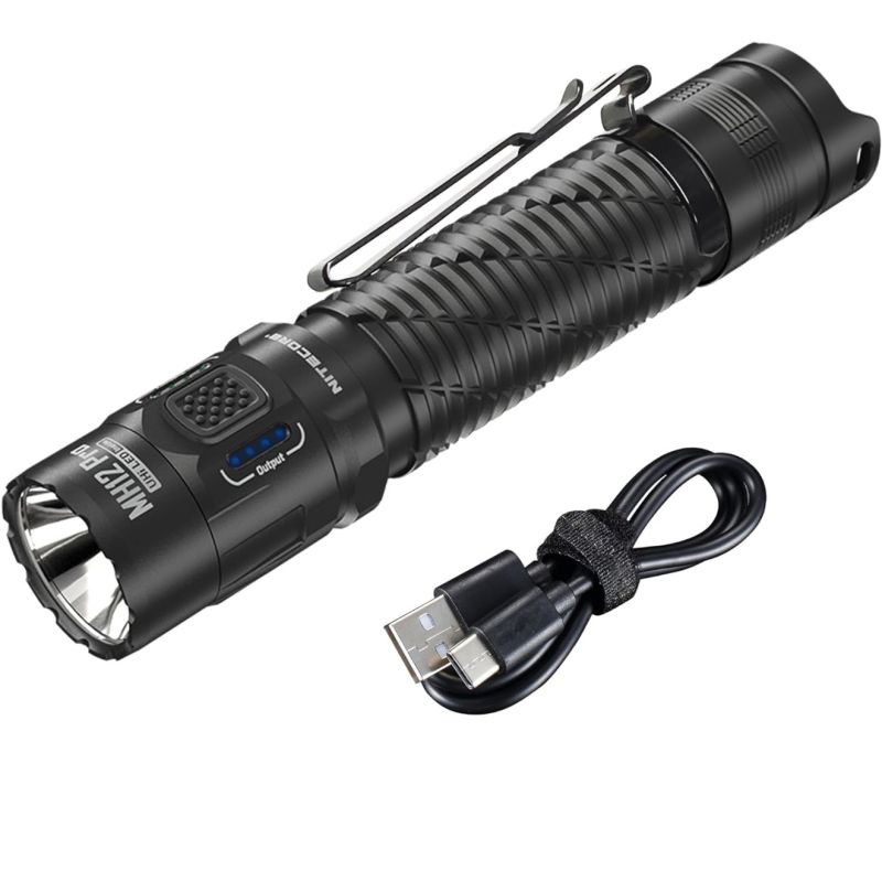 Nitecore MH12 Pro ładowalna latarka USB-C 3300 lumenów wysoka jasność idealna na nocne wędrówki i przygody
