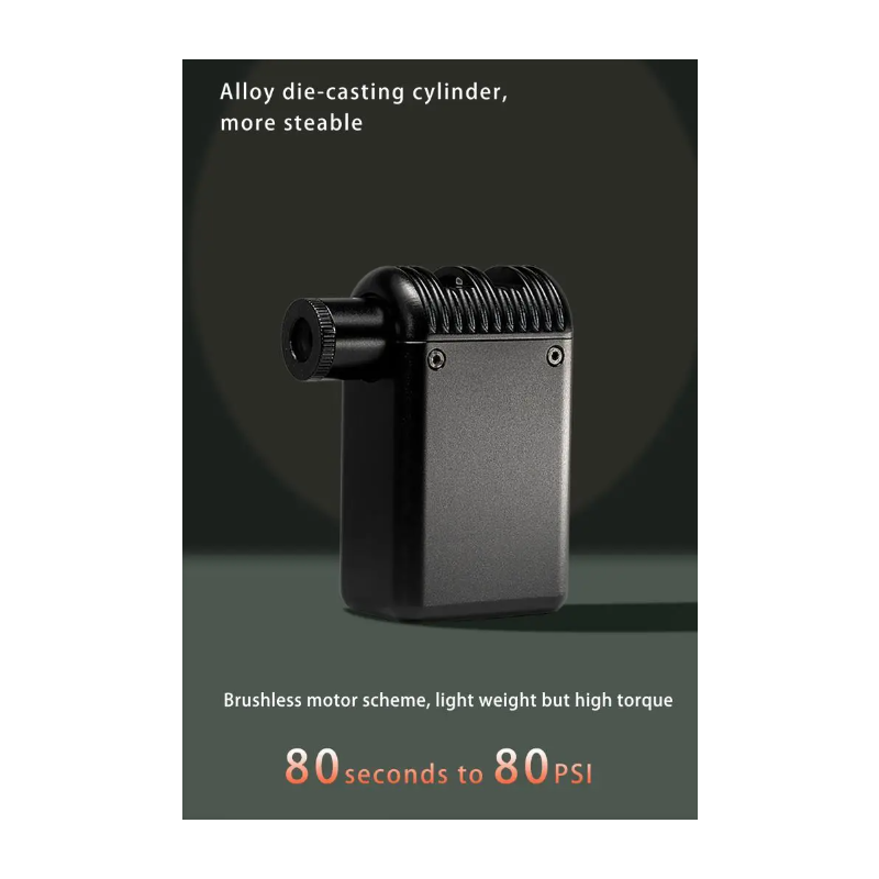 Mini elektryczna pompka A2 przenośny inflator rowerowy kompatybilny z zaworem Presta i Schrader bezprzewodowa