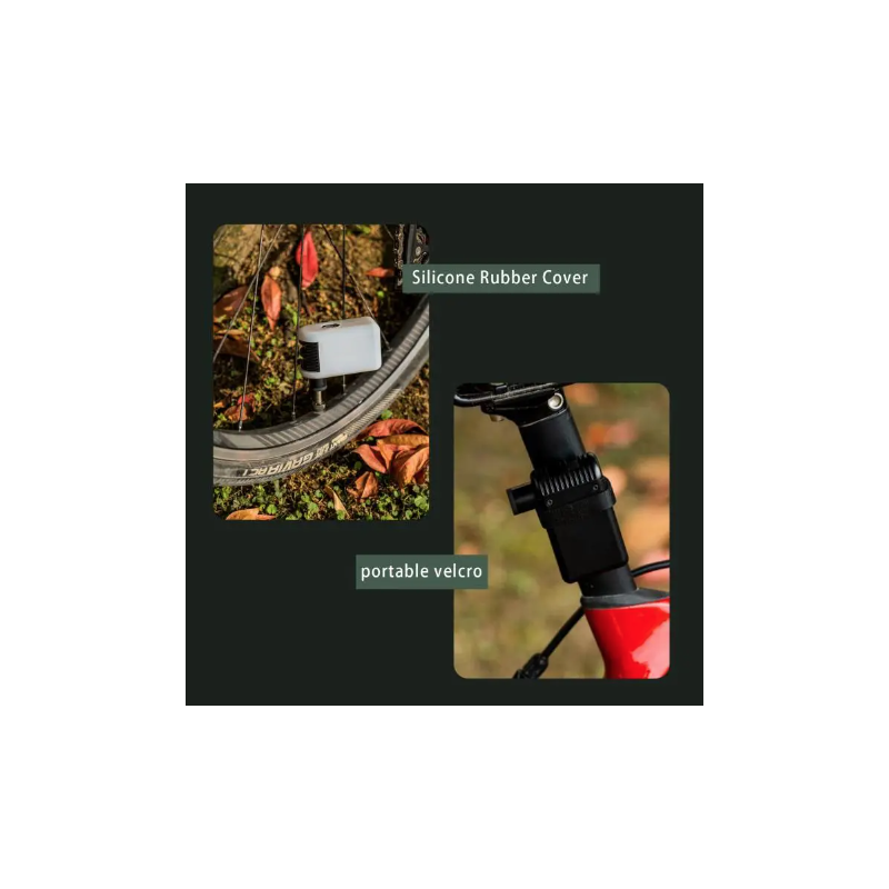 Mini elektryczna pompka A2 przenośny inflator rowerowy kompatybilny z zaworem Presta i Schrader bezprzewodowa