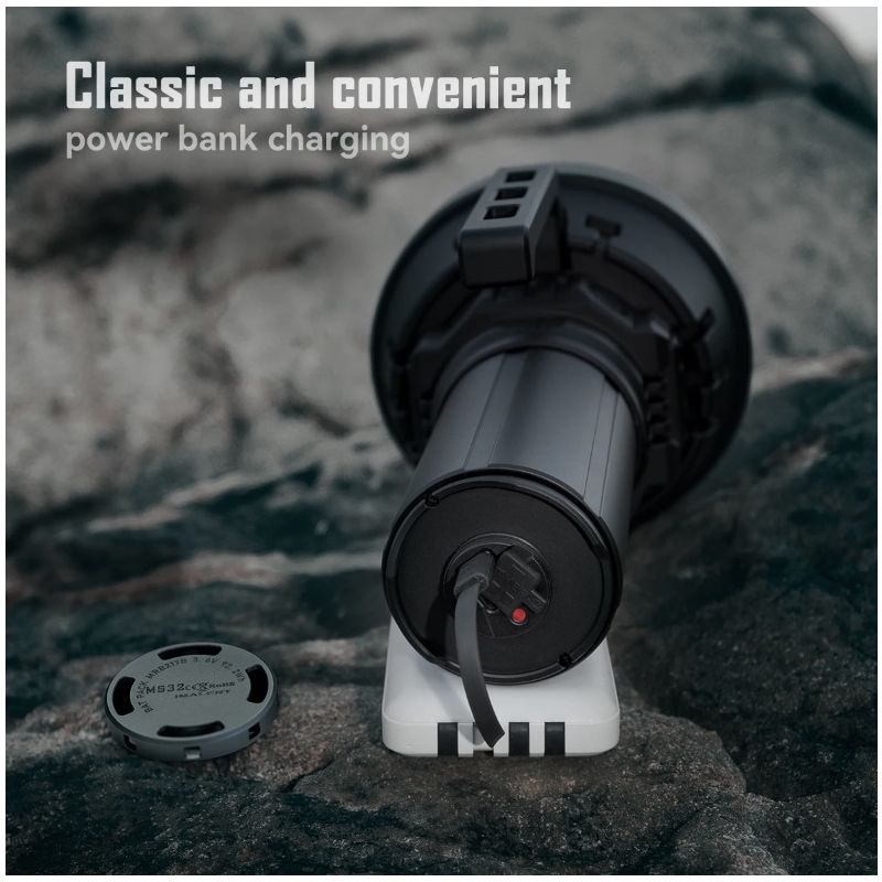 Latarka LED IMALENT MS32 200000 lumenów jasna latarka zasięg wiązki 1618m oświetlenie zewnętrzne solidna konstrukcja