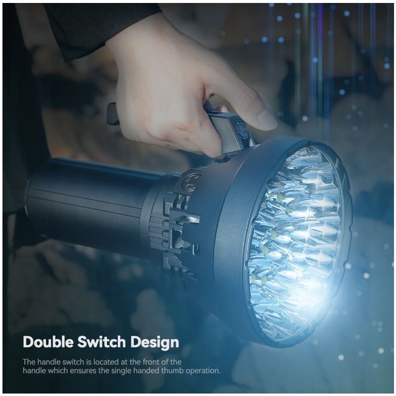 Latarka LED IMALENT MS32 200000 lumenów jasna latarka zasięg wiązki 1618m oświetlenie zewnętrzne solidna konstrukcja