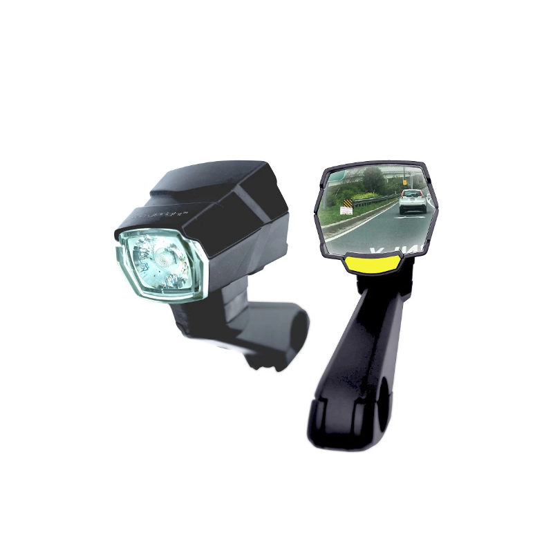 CarryBright CB800 lusterko wsteczne reflektor akcesoria rowerowe bezpieczeństwo rowerzysty trwałość widoczność