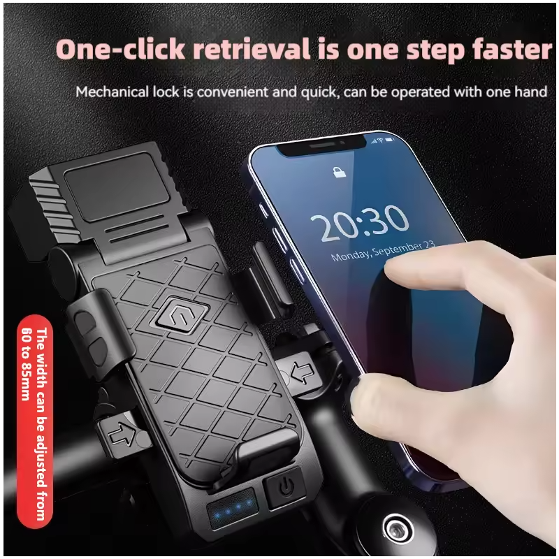 Światło rowerowe 3w1: Lampka z uchwytem na telefon i klaksonem. Akcesoria rowerowe dla Twojego bezpieczeństwa