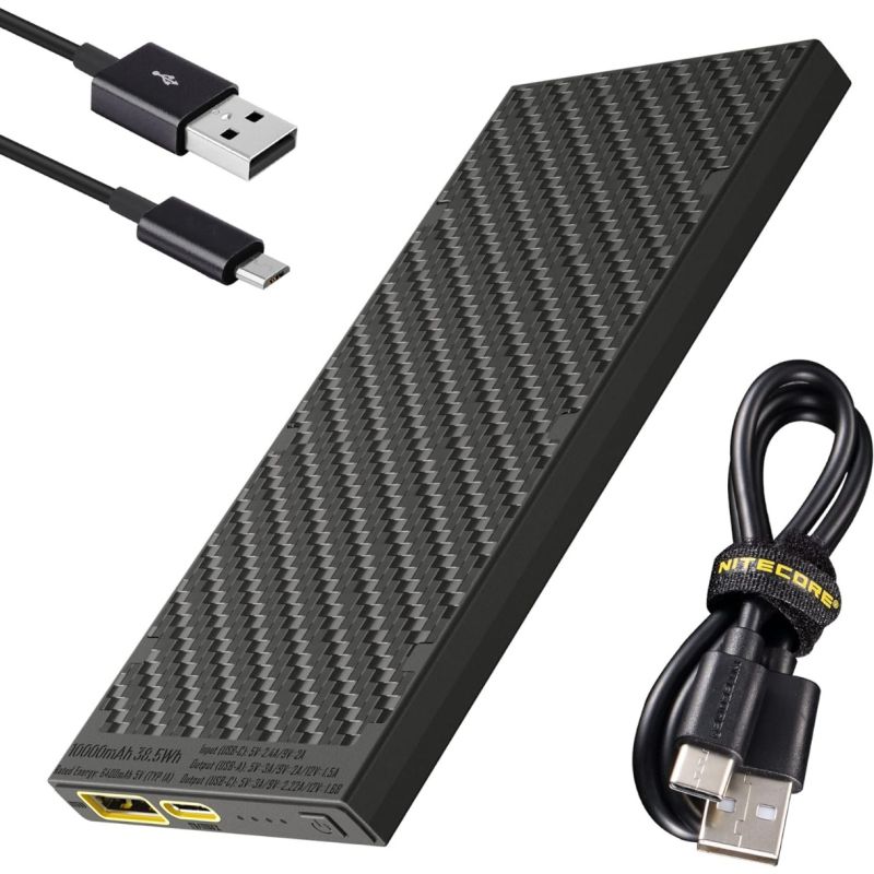 Nitecore NB10000 Gen II ultracienki power bank 10000 mAh QC USB-C szybkie ładowanie kompaktowy stylowy